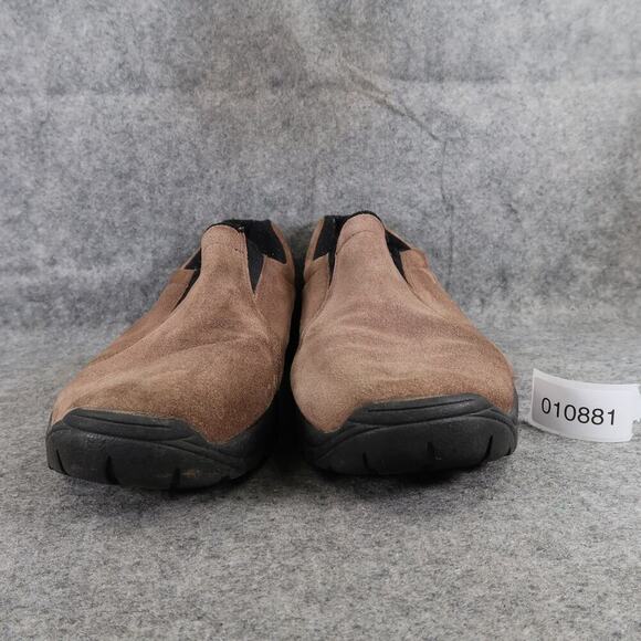 Big 5 Shoes Mens 11 Slip On Casual Moc Leather Brown Clog Astoria II Comfort - Picture 2 of 14